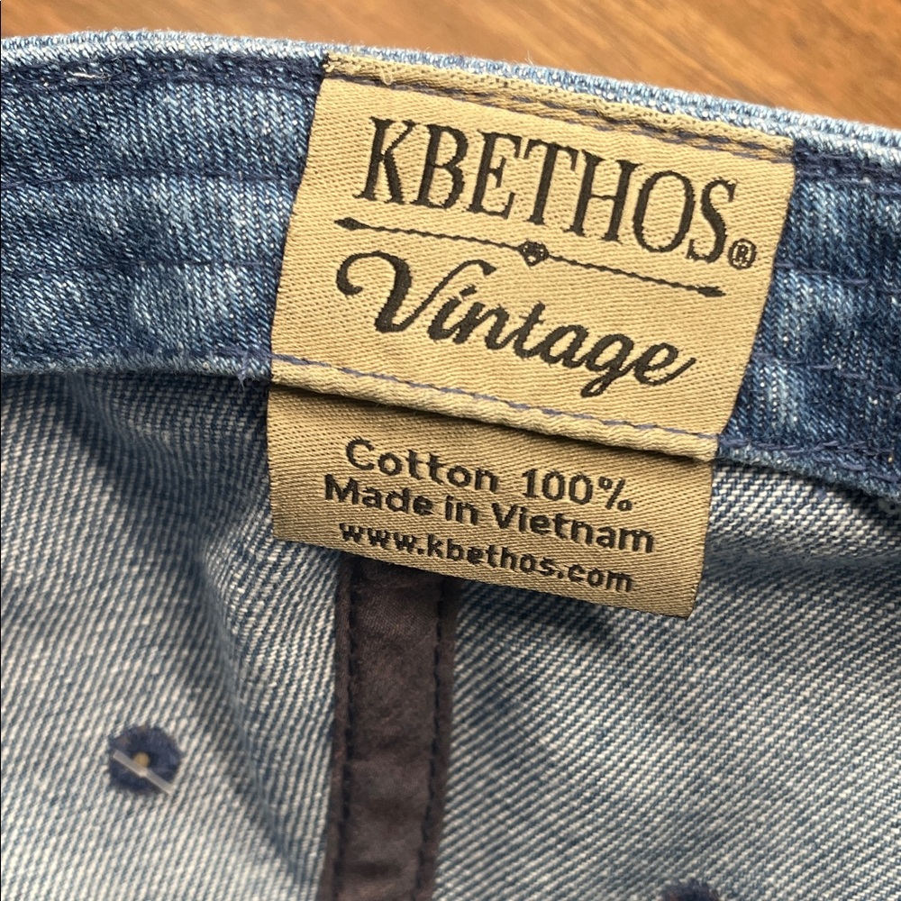 KBETHOS Vintage Blue Distressed Denim Hat - Picture 11 of 11
